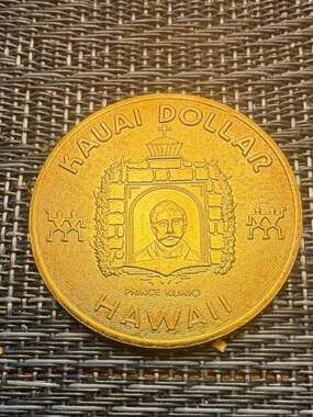 Kauai Dollar Hawaii Prince Kuhio Sleeping Giant Chamber Of Commerce Token
